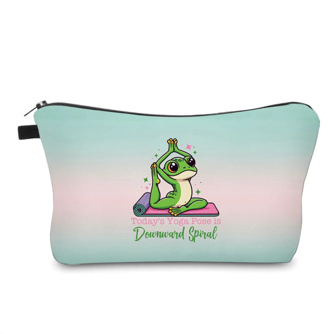 Pouch - Yoga Downward Spiral Frog
