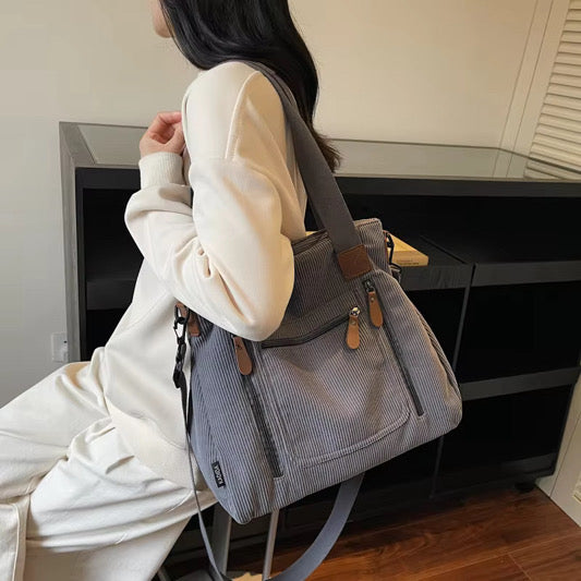 Caitlin Handbag - Corduroy Solid