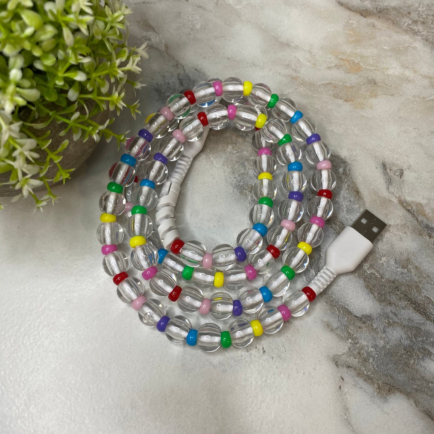 Charging Cord - Beaded #2 - PREORDER 9/18-9/21