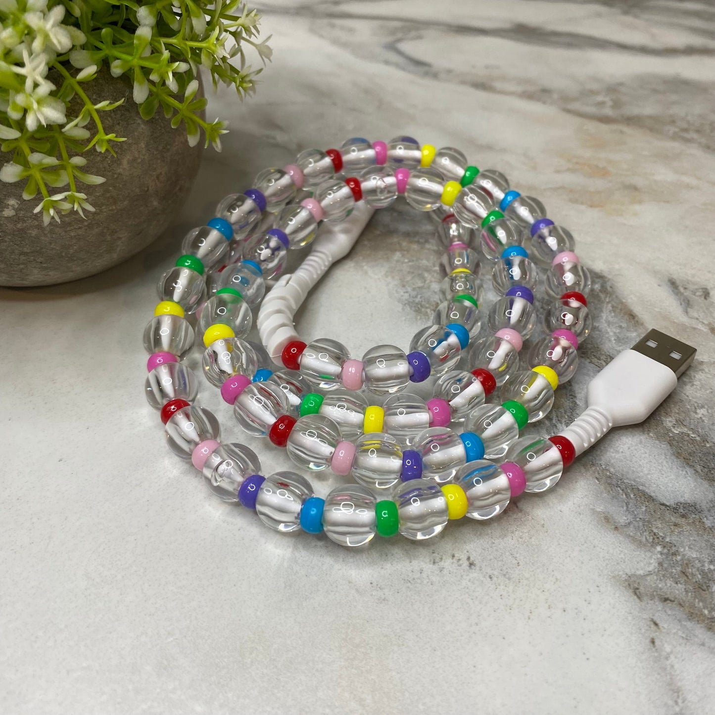 Charging Cord - Beaded #2 - PREORDER 9/18-9/21