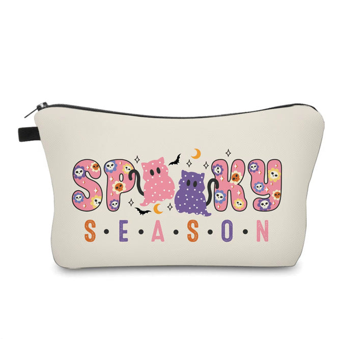 Pouch - Spooky Season Cats Pink Purple