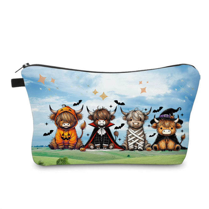 Pouch - Halloween Fall Highland Cow