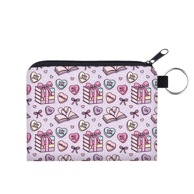 Mini Pouch - Book Heart Romance
