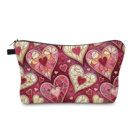 Pouch - Stained Glass Hearts