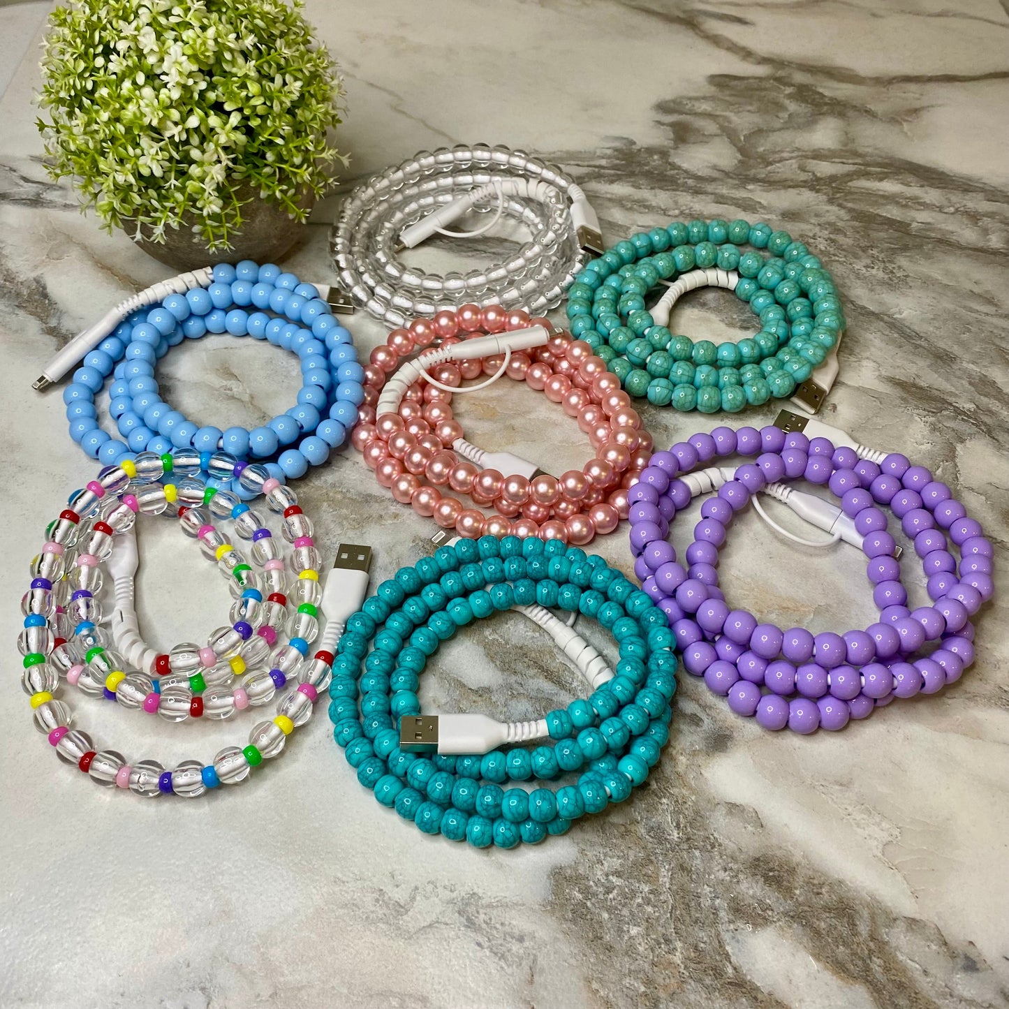 Charging Cord - Beaded #2 - PREORDER 9/18-9/21