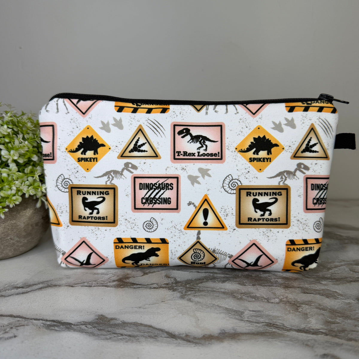 Pouch - Dino Danger Warning