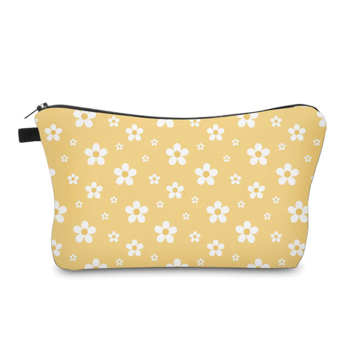 Pouch - Floral Gold Daisy