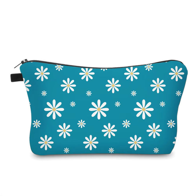 Pouch - Floral Blue Daisy