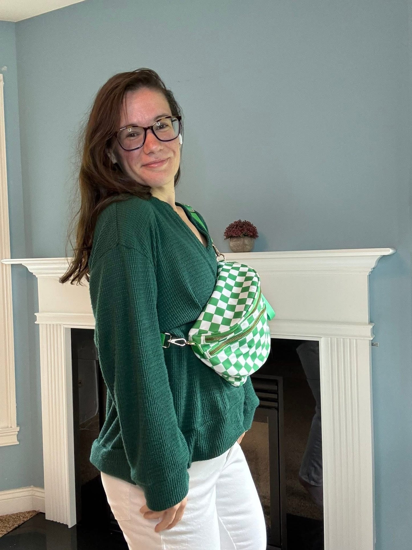 Roni - Nylon Crossbody - Lime
