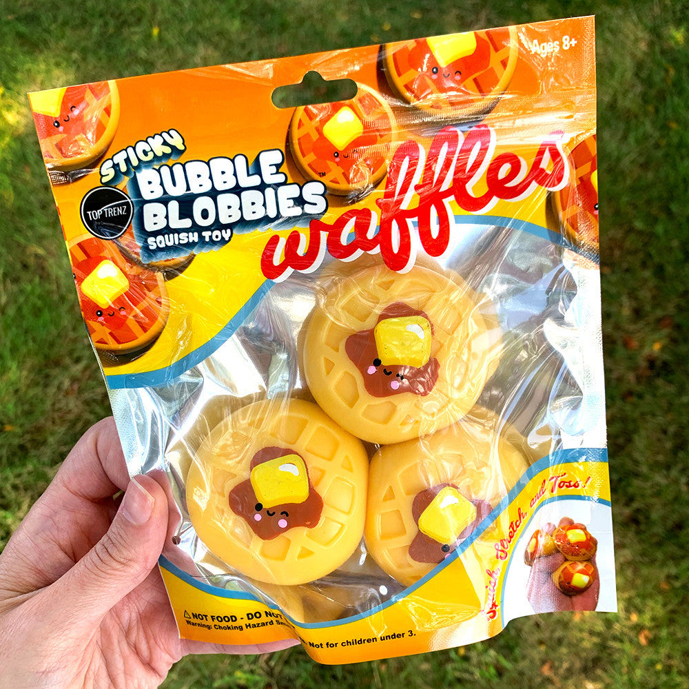 Sticky Bubble Blobbies Toy - Waffle