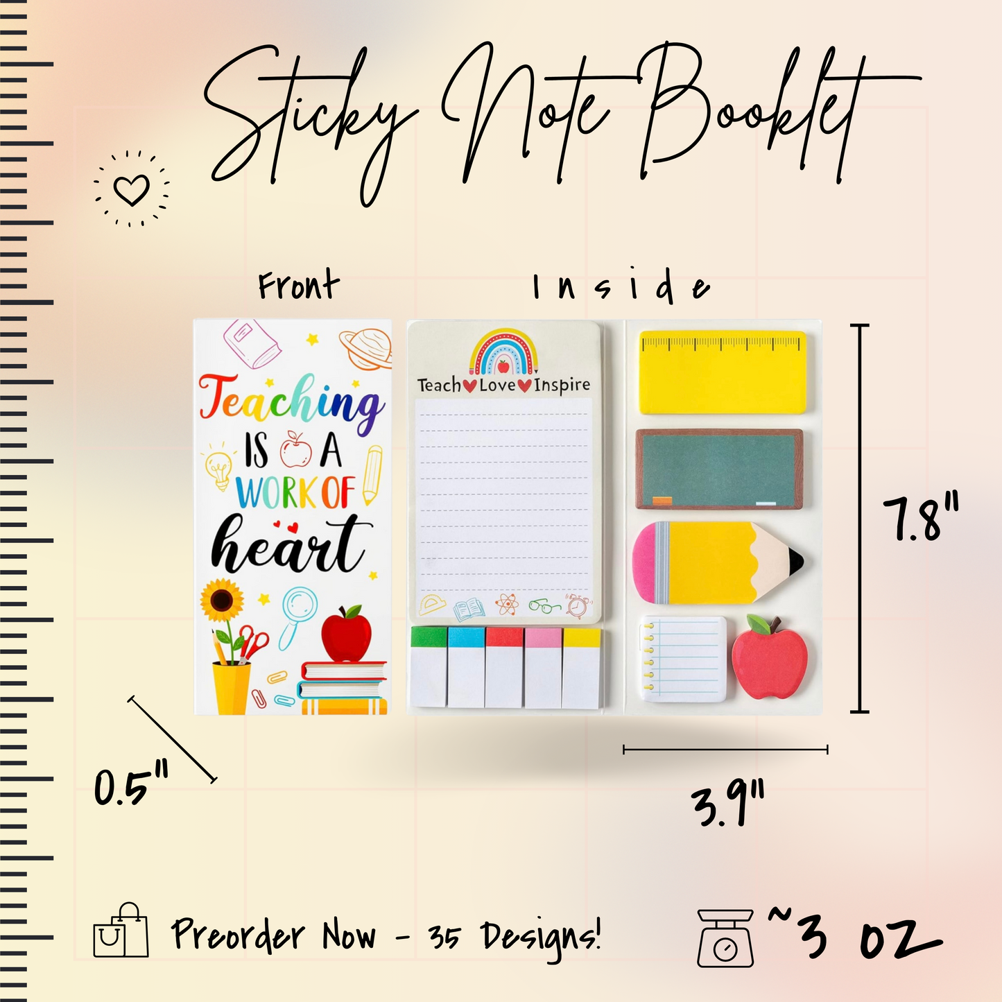 Sticky Note Booklet Set - Corgi - PREORDER 6/21-6/24