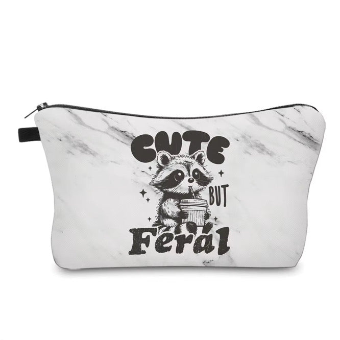 Pouch - Cute But Feral Raccoon