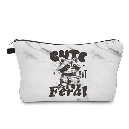 Pouch - Animal, Cute But Feral Raccoon