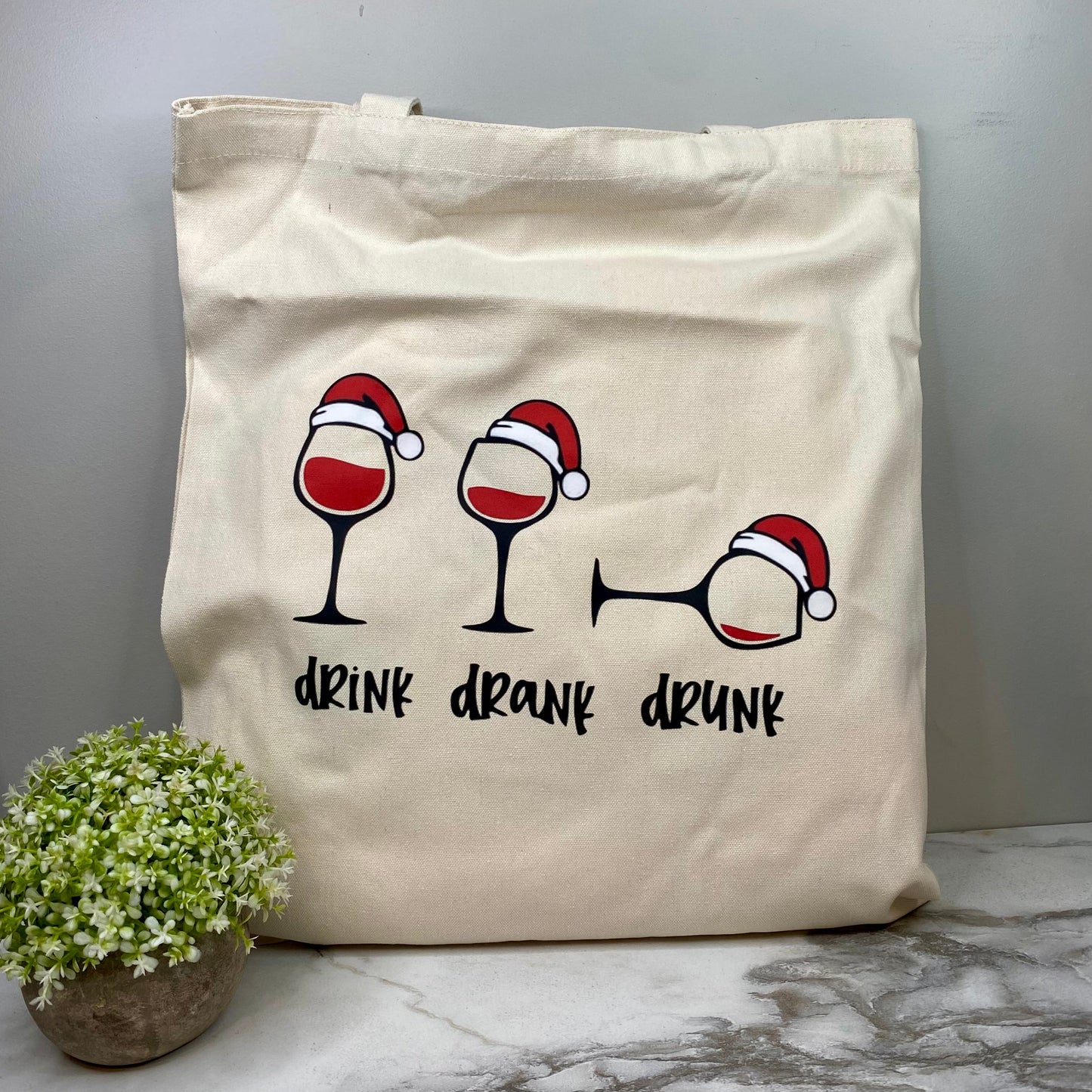 Tote Bag - Christmas - Drink Drank Drunk