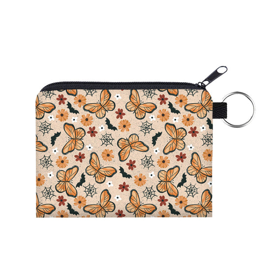 Mini Pouch - Halloween Butterfly Spiderweb
