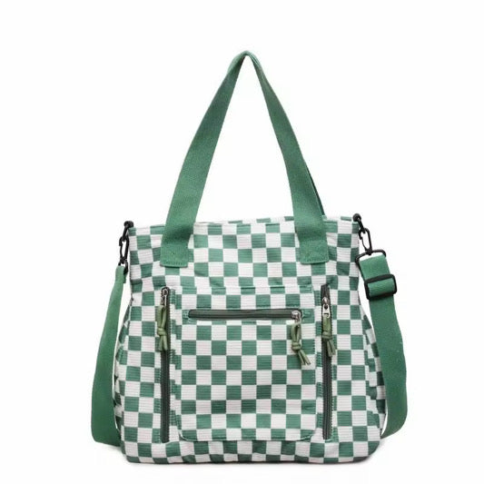 Caitlin Handbag - Corduroy Checker - PREORDER 3/4-3/7