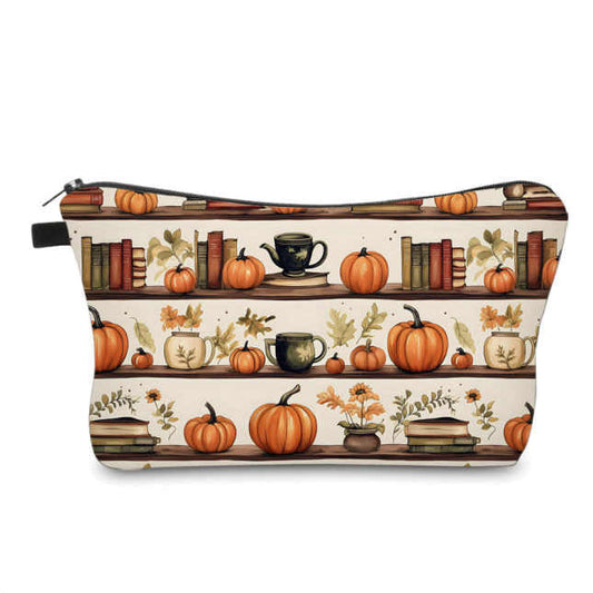 Pouch - Halloween - Pumpkin Bookshelf