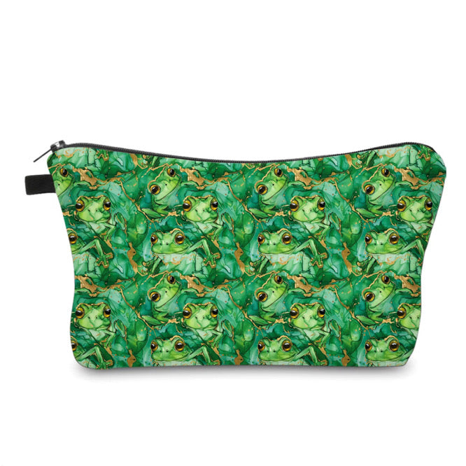 Pouch - Green Marble Frog
