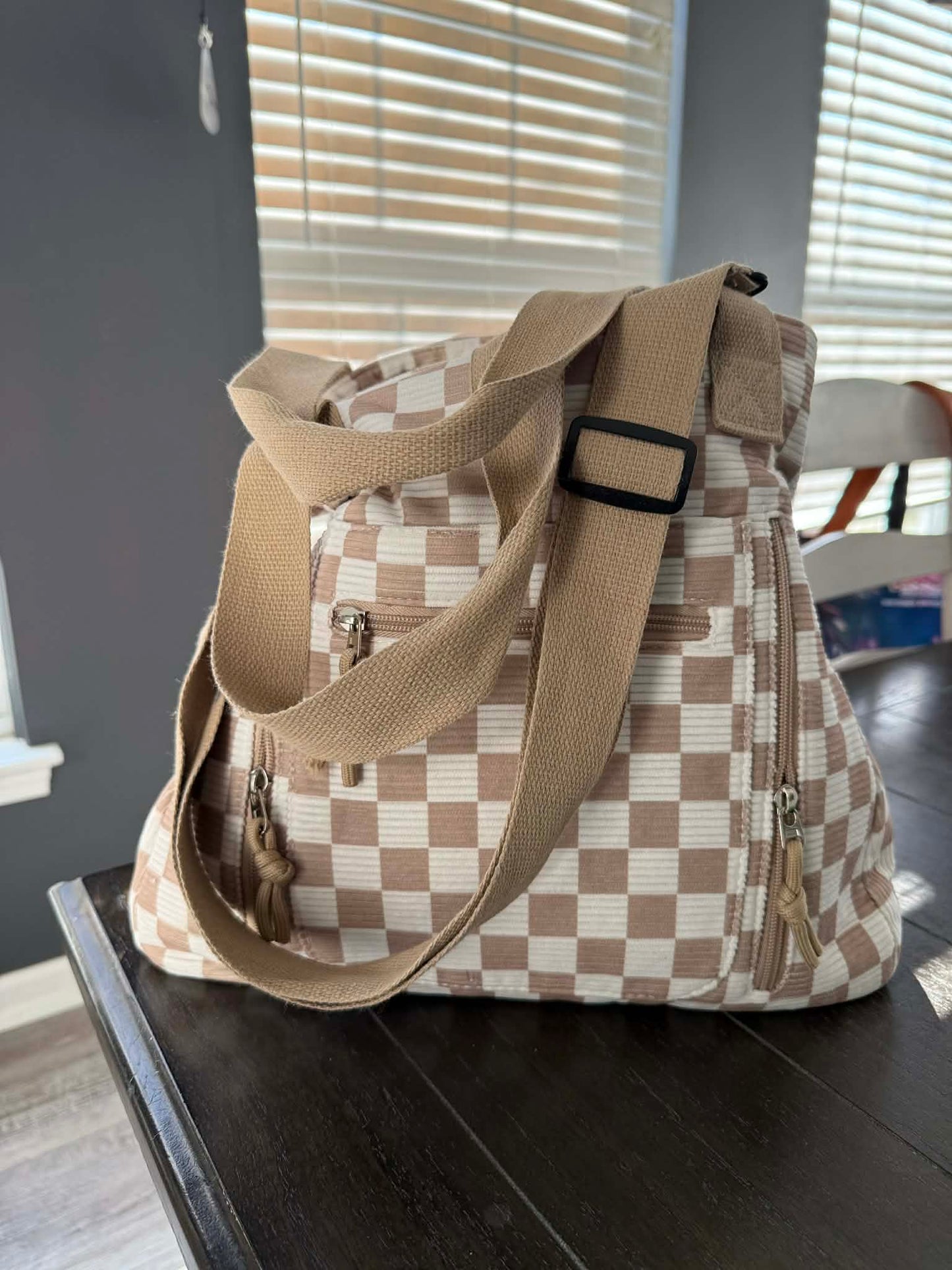 Caitlin Handbag - Corduroy Checker - PREORDER 3/4-3/7