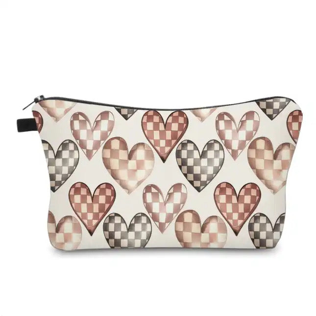 Pouch - Hearts Checkered