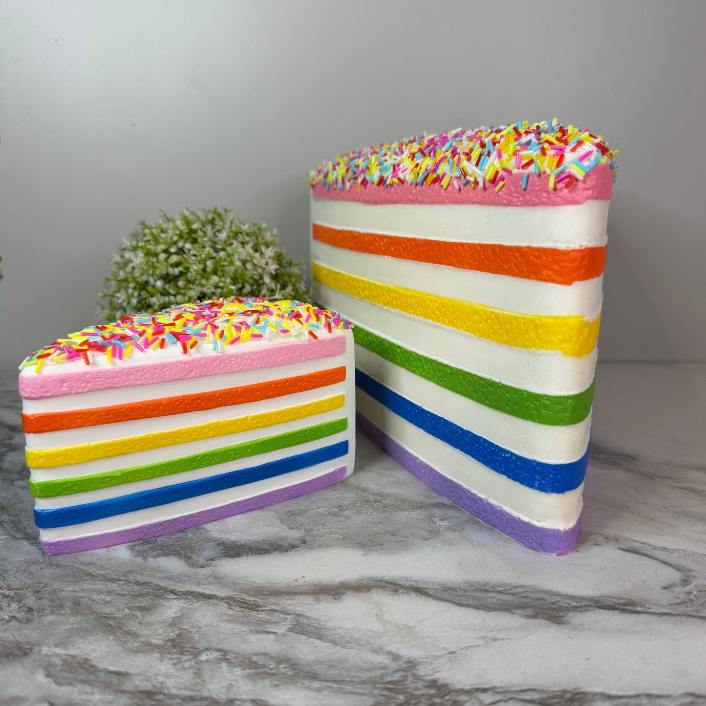 Squishy Toy - Rainbow Cake, Jumbo