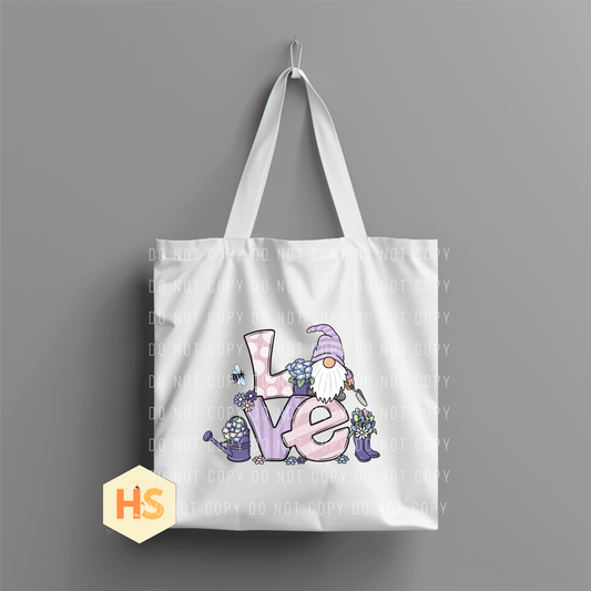 Tote Bag - Lavender Love Gnome - PREORDER 7/8-7/11