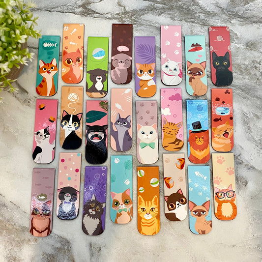 Bookmark - Cartoon Cat Magnetic Mix