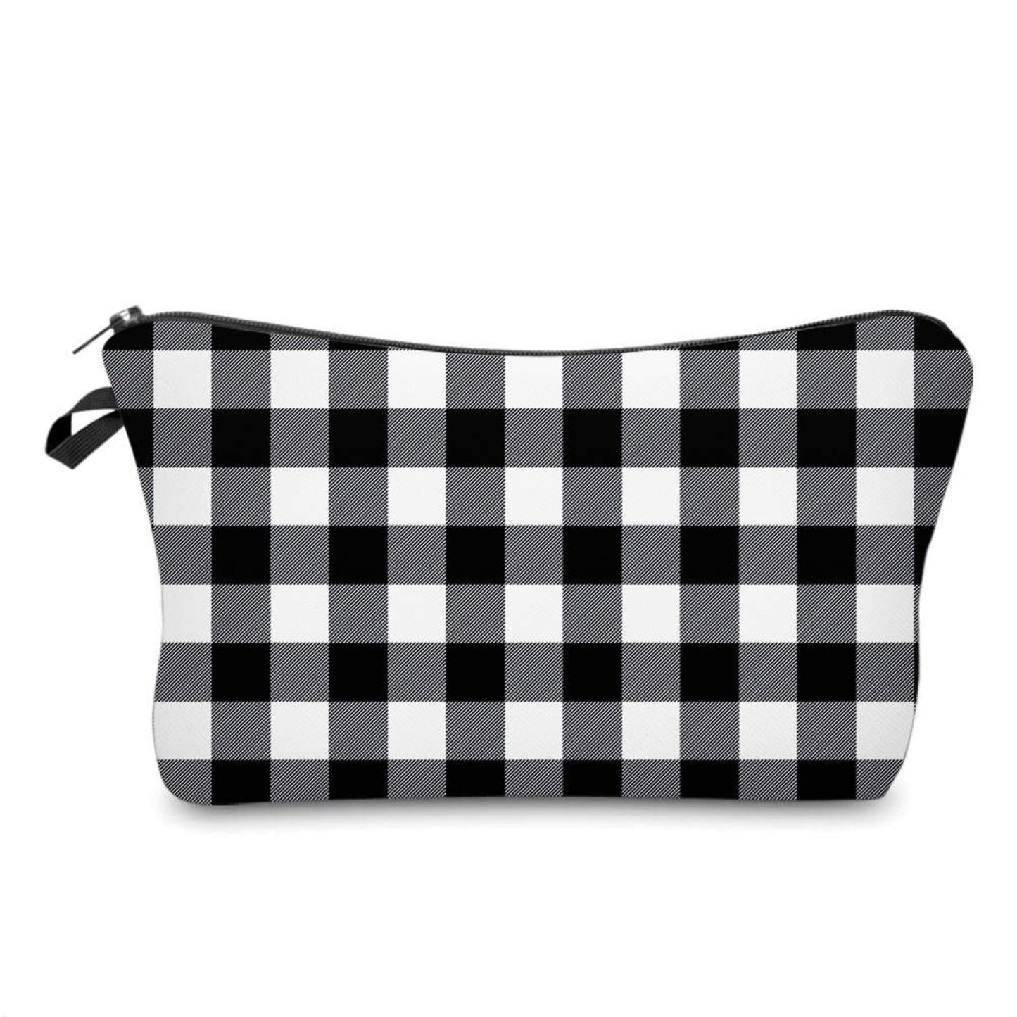 Pouch - Plaid Black White