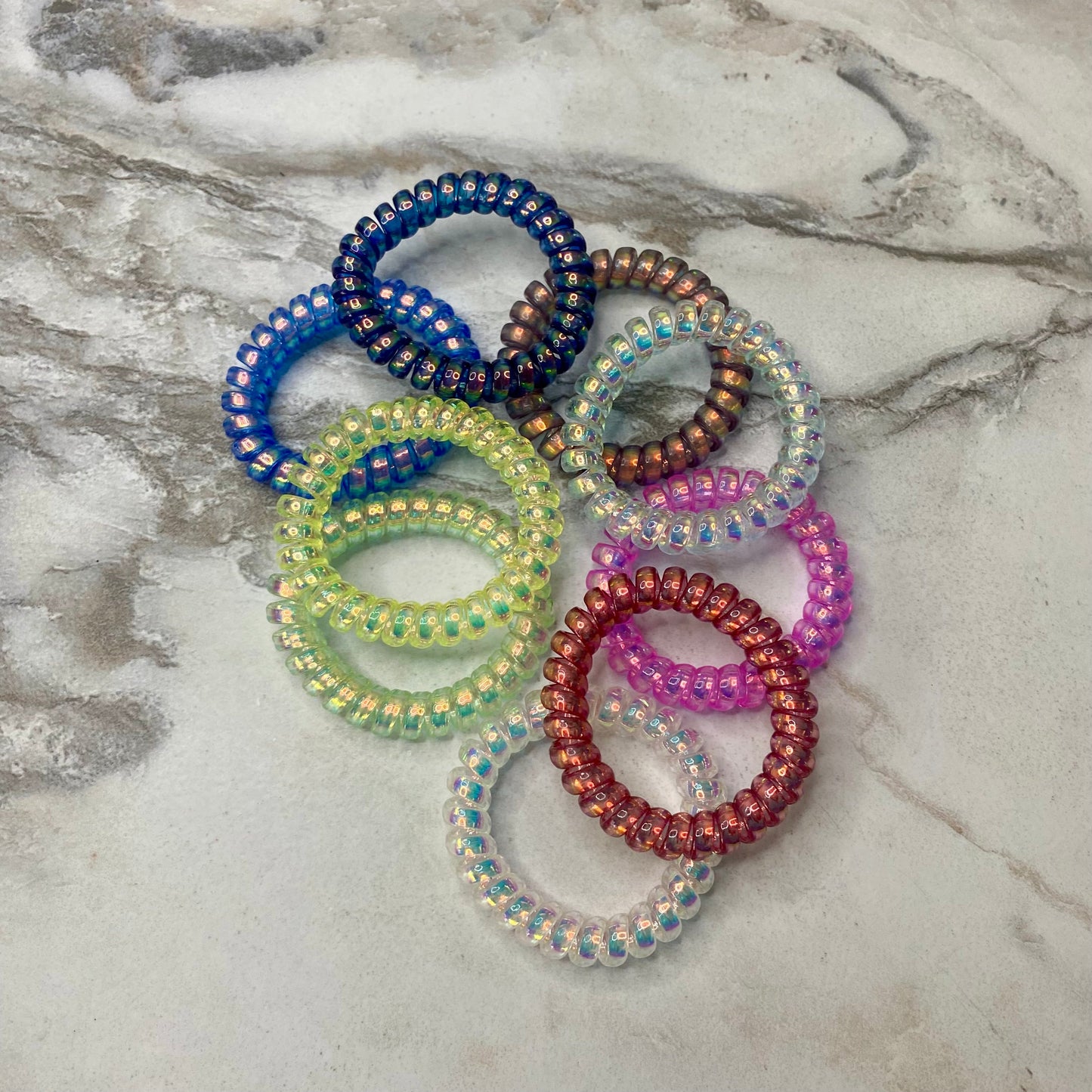 Spiral Coil Hair Tie - Metallic