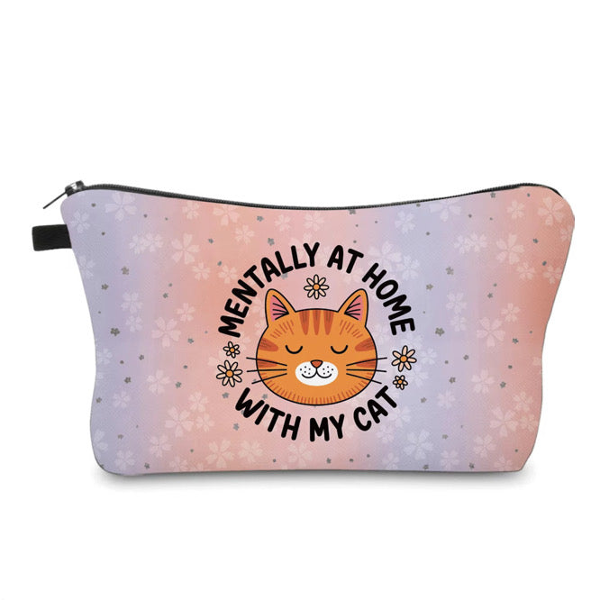 Pouch - Cat Mentally At Home With My Cat