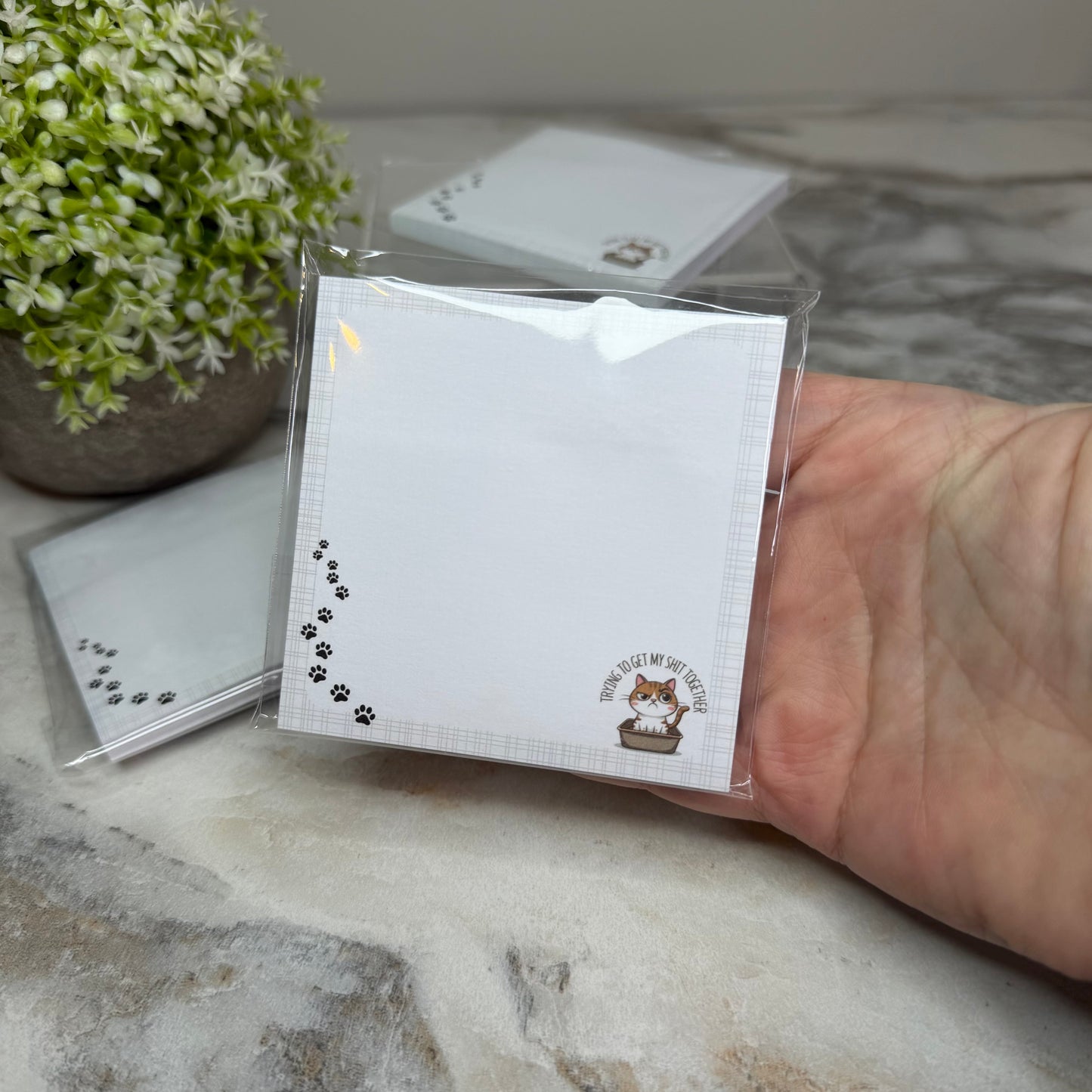 The Sticky Note Collection - Cat, Trying To Get My Shit Together