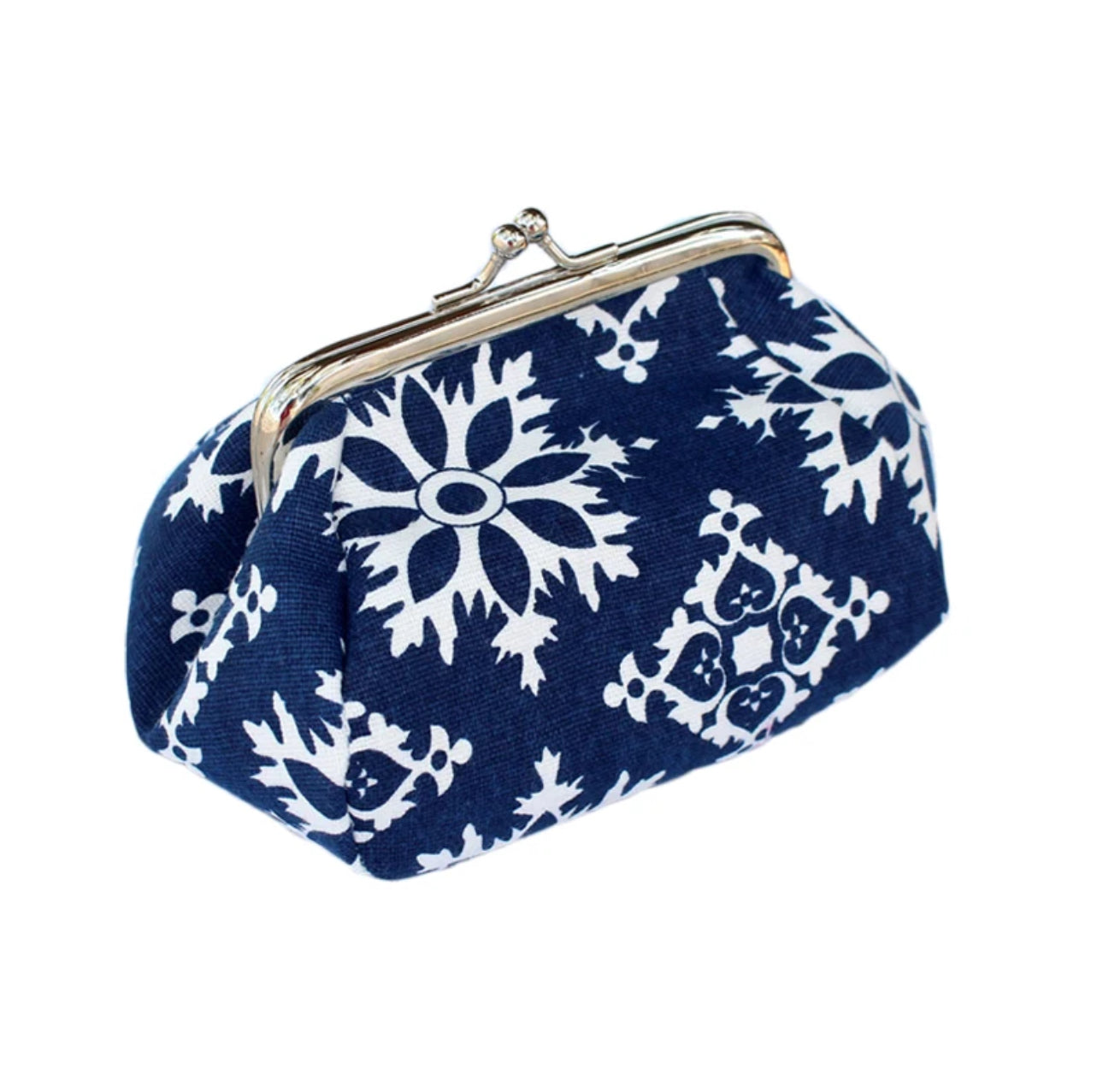 Clamshell Coin Purse Wallet - Snowflake - PREORDER