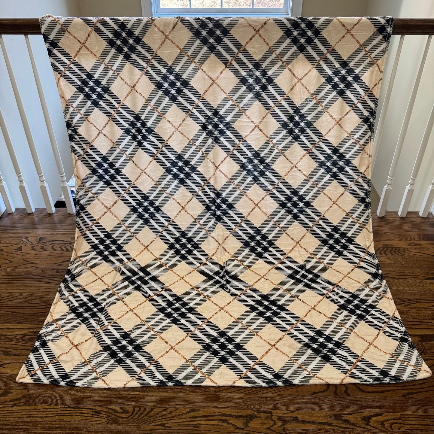 Blanket - Tan Gold Plaid