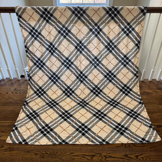 Blanket - Tan Gold Plaid
