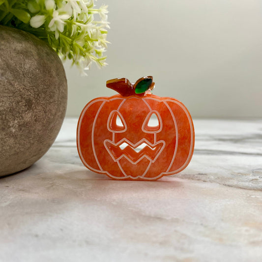 Hair Clip - Halloween Pumpkin