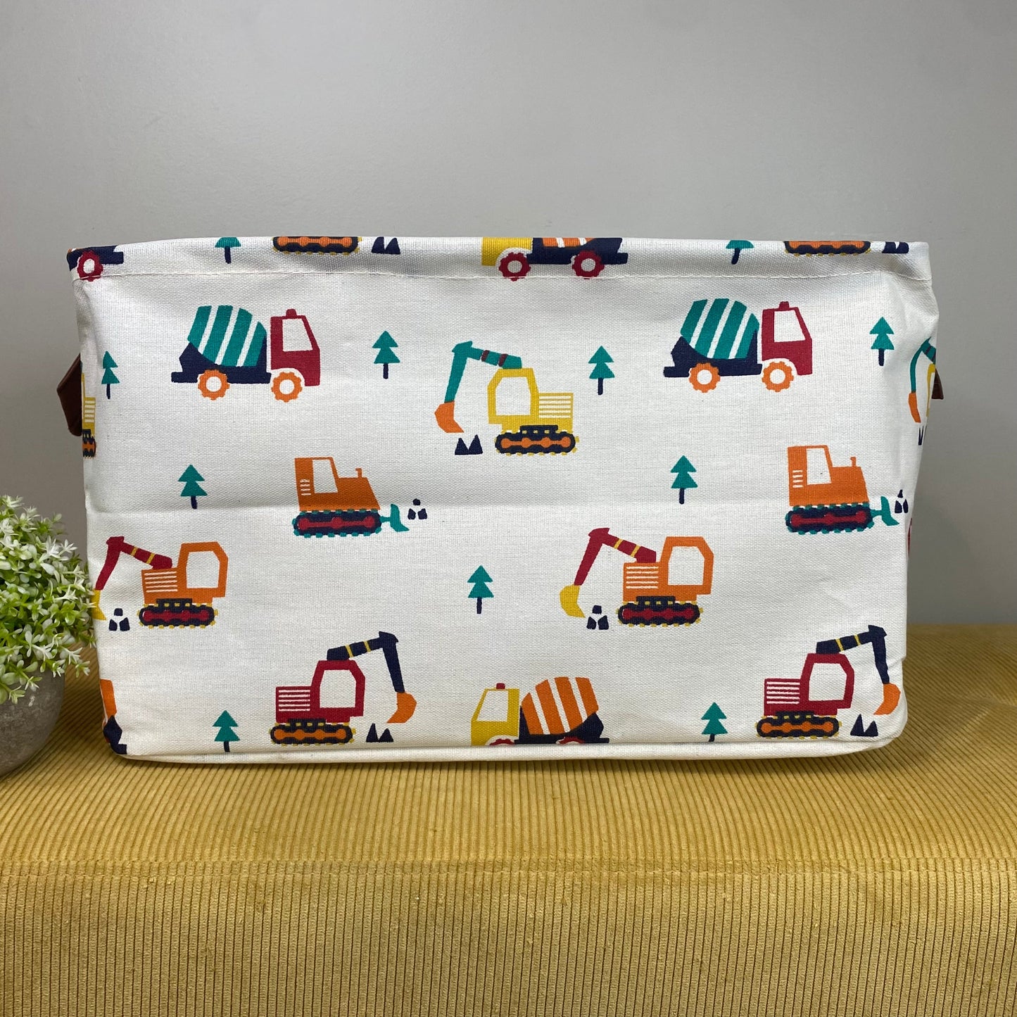 Pop Up Canvas Basket - Trucks