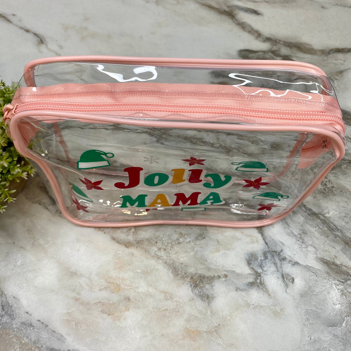 Clear Pouch - Christmas - Jolly Mama