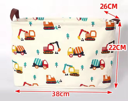 Pop Up Canvas Basket - Trucks