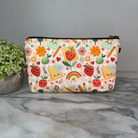 Pouch - Happy School Items Teacher