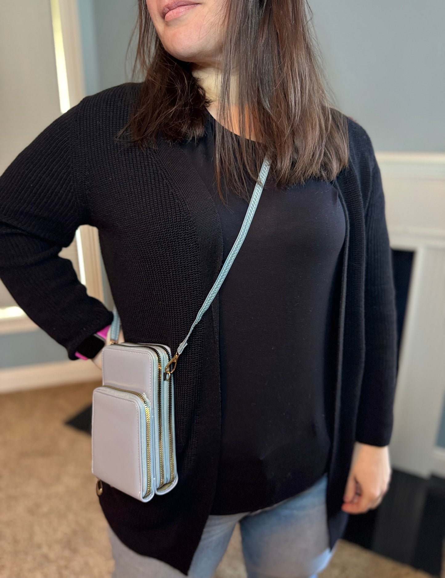 Ivy Crossbody Wallet + Purse - Medium Pink