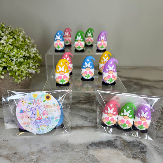 Gnome Figurines  - Spring Assortment (3 pack) - 20% off Sticker