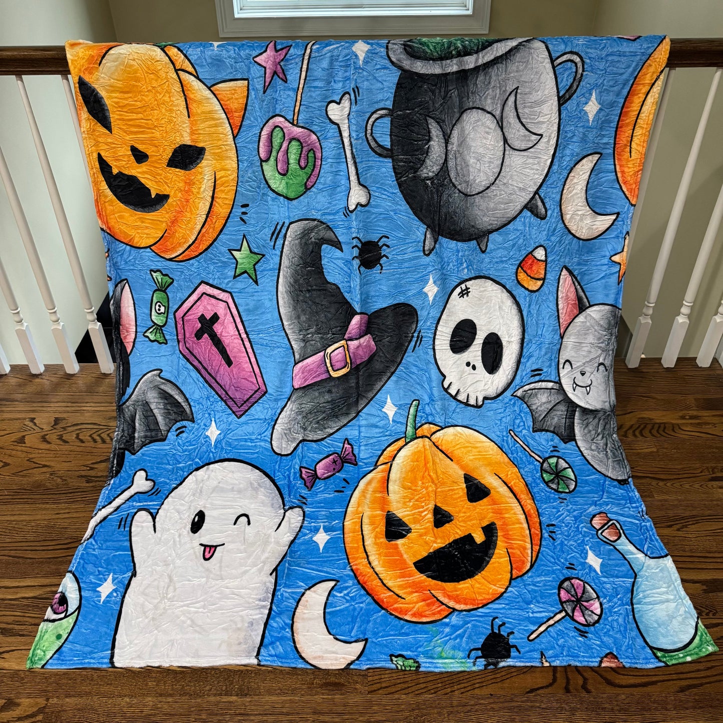Blanket - Halloween - Blue Friends
