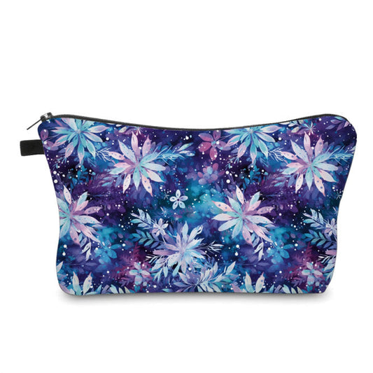 Pouch - Christmas Blue Purple Snowflake