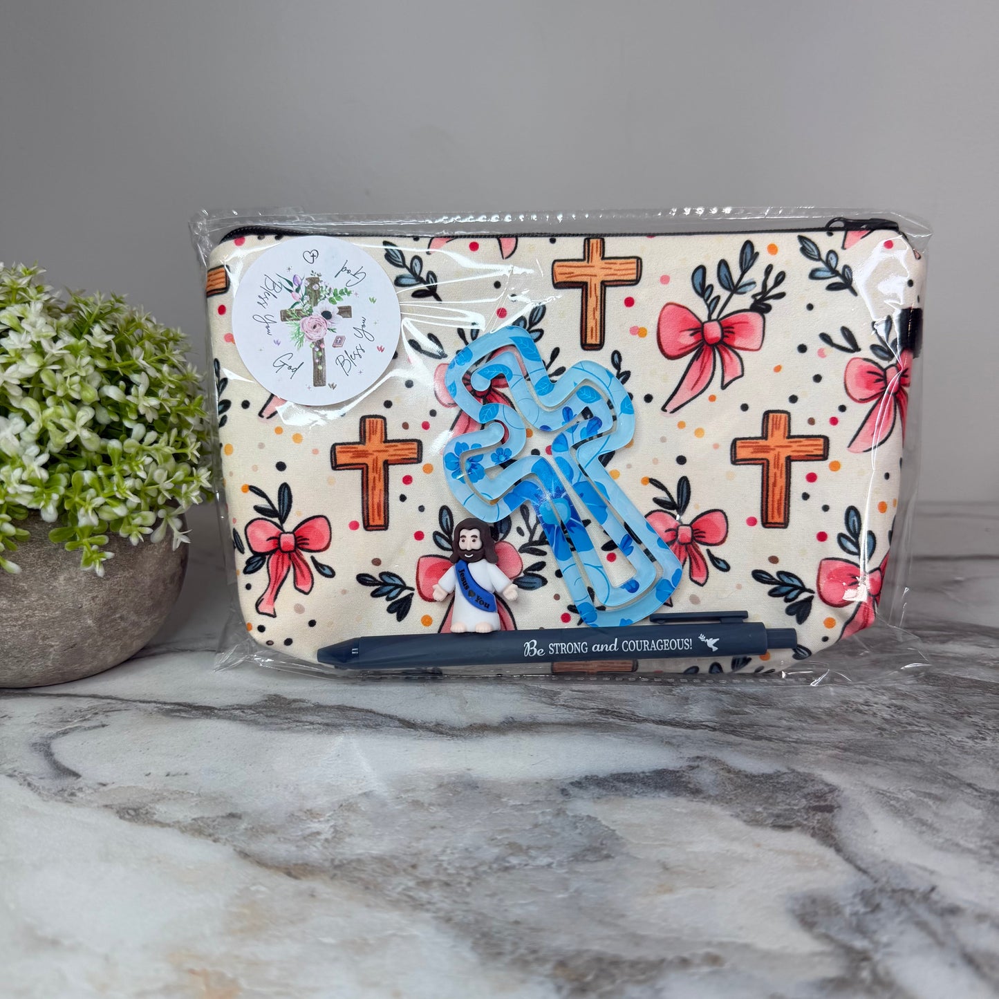 Bundled Set - Religious - Bow Floral Cross