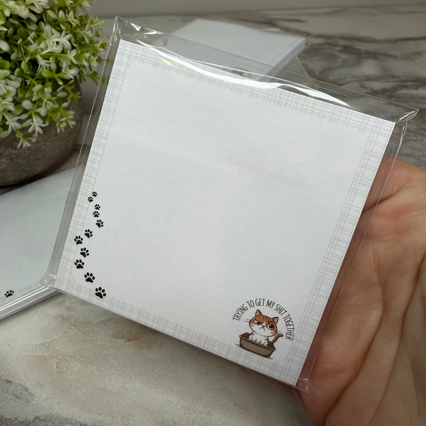 The Sticky Note Collection - Cat, Trying To Get My Shit Together