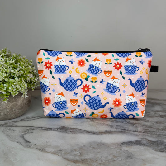 Pouch - Cat Tea Cups