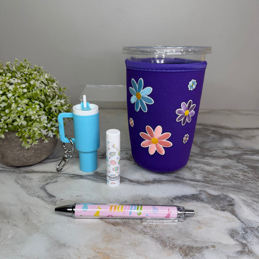 Bundled Set - Floral Patches Purple