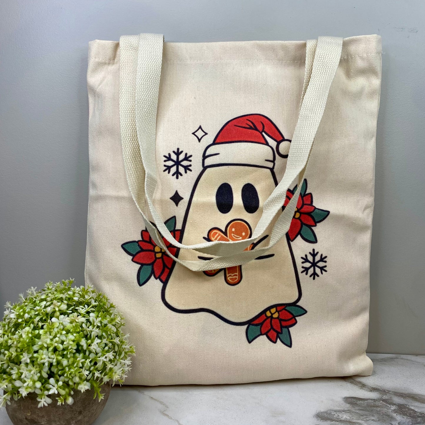 Tote Bag - Christmas - Ghost Gingerbread Man