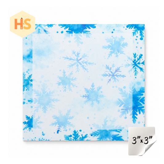 The Sticky Note Collection - Christmas Light Blue Snowflakes