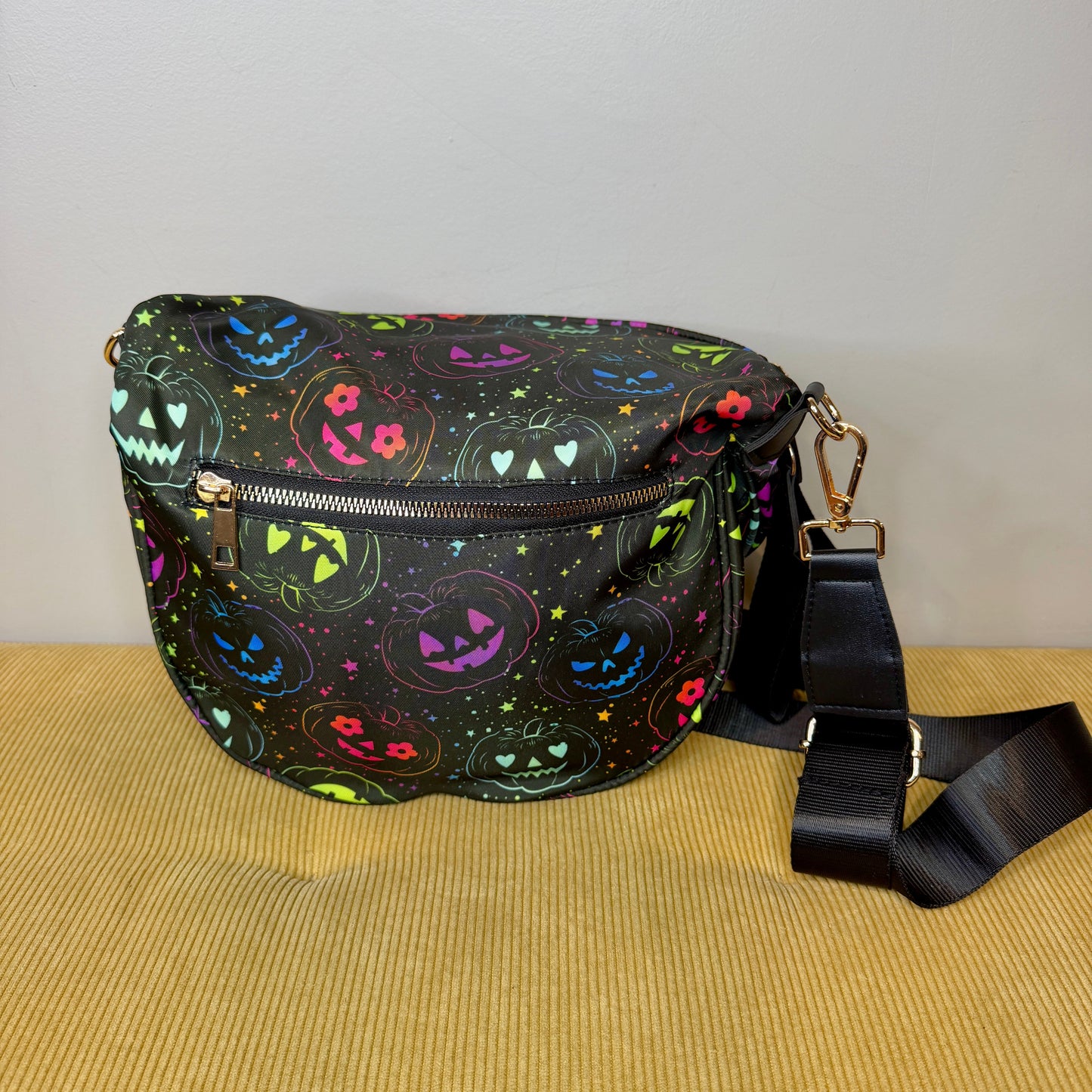 The Roni Nylon Crossbody - Halloween Fall Rainbow Pumpkin Faves